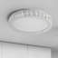 Plafonnier à DEL en cristal, plafonnier encastré de 13,8 po, luminaire moderne à intensité variable de 38 W, à économie d'énergie, parfait pour le salon, la chambre à coucher et la cuisine