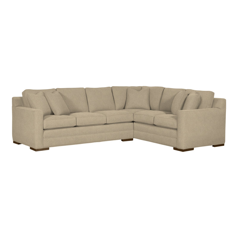 American Bungalow 2-Piece Summerton L-Sectional, Nomad Sand, Havana