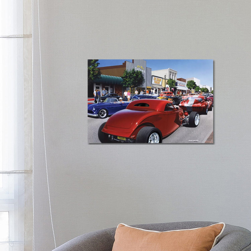 Car Show '98 by Bruce Kaiser - Wrapped Canvas Gallery-Wrapped Canvas Giclée, 66.04 cm H x 45.72 cm W