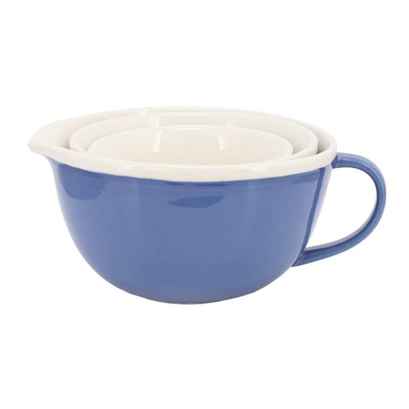 Ensemble de 3 bols à mélanger en grès bleu clair Gap Home