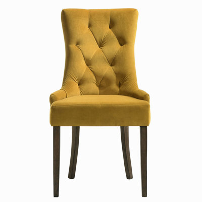Ensemble de 2 chaises capitonnées à dossier