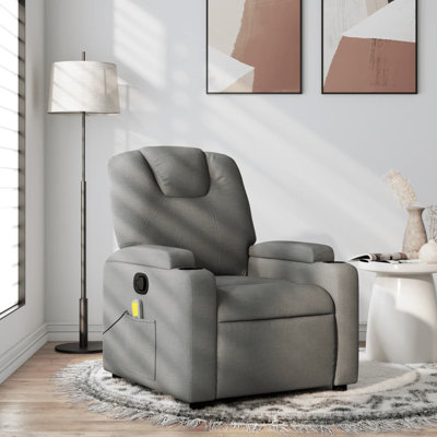 Fauteuil de massage inclinable électrique en similicuir