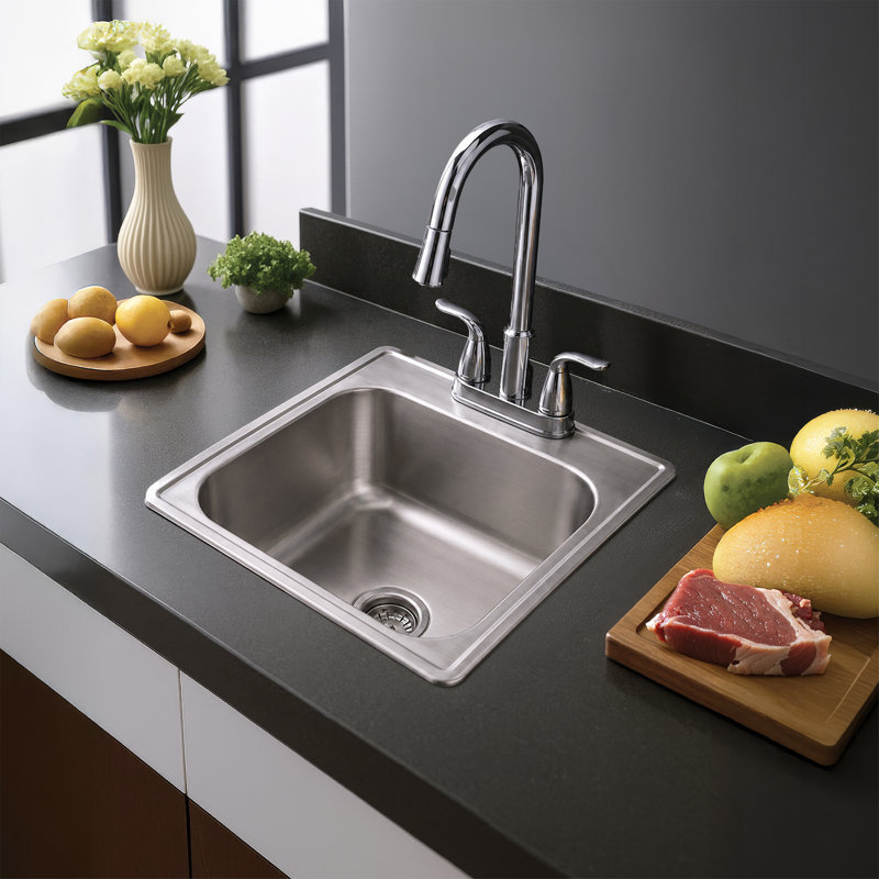 Fine Fixtures Drop-In Stainless Steel Kitchen Sink