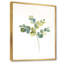 «Eucalyptus Leaves on White II», reproduction sur toile-67236217-67236233