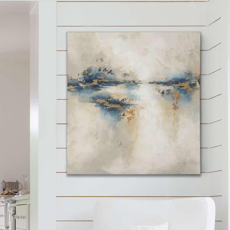 « indigo light », reproduction d’art sur toile tendue, H 10 po x l 10 po x P 1,5 po