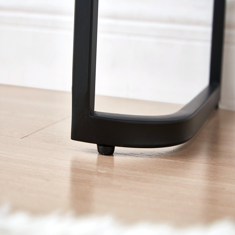 Bureau, coiffeuse à miroir de 39 po avec base en acier inoxydable, coiffeuse à miroir avec 2 tiroirs, bureau polyvalent pour la chambre à coucher et le bureau