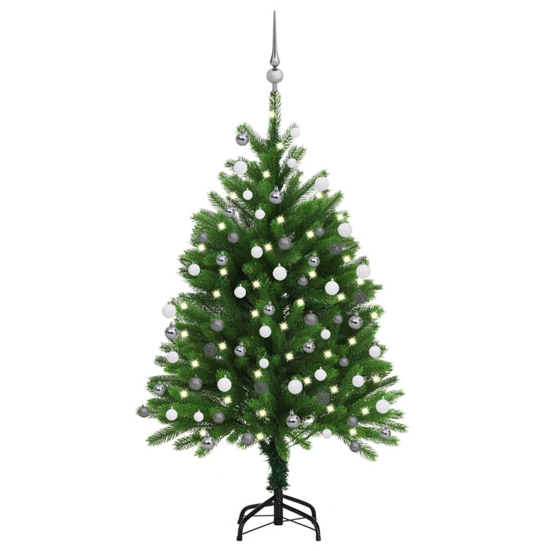 Artificial Christmas Tree with LEDs&Ball Set, 3.94ft H