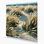 Art mural sur toile beige à motif de dunes côtières
