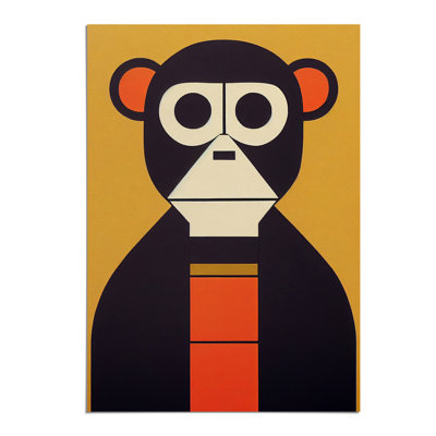 Abstract Monkey Art No.1 - Wall Art