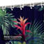 Rideau de douche imperméable à motif floral Royal Palm Tropical Monstera avec 12 crochets-1116689441