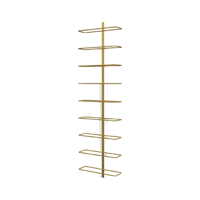 Wooden Wall Wine Bottle Storage Rack, White