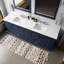 Bleu marine 84 po Meuble-lavabo double - comptoir en quartz blanc 34 miroirs 14 tiroirs et 2 armoires de rangement à fermeture en douceur et égratignures 84 po x 22 po 34 po-1165494593