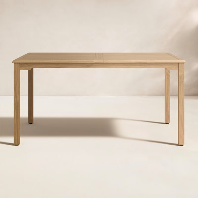 Sonlin 59'' Teak Outdoor Dining Table