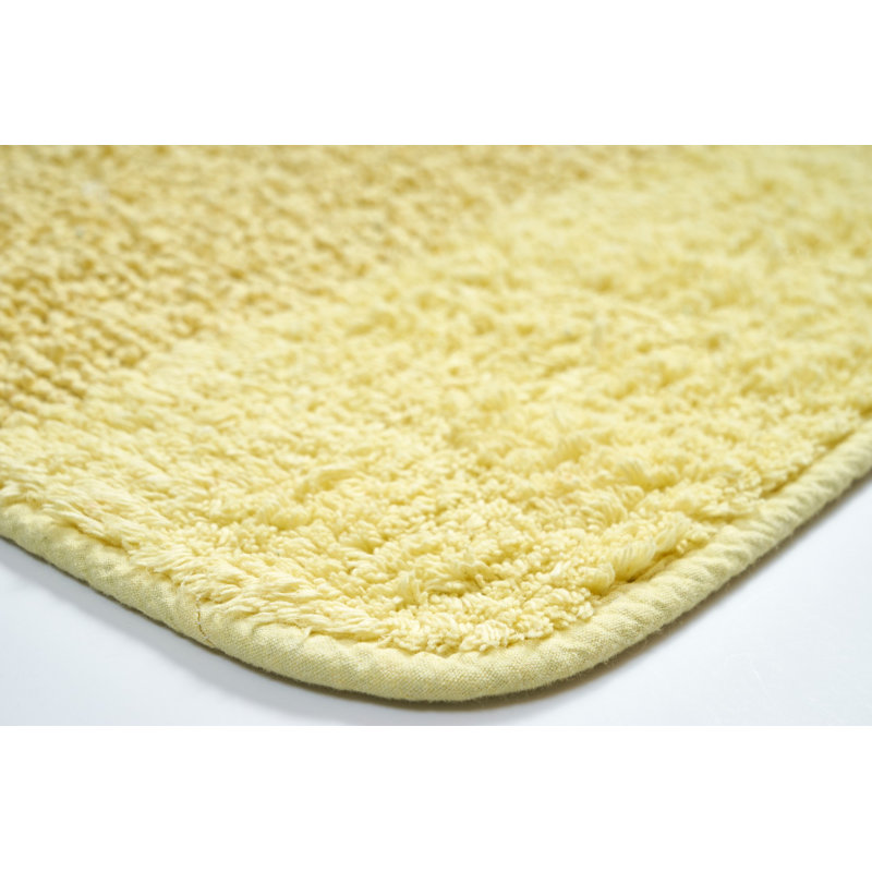 Ensemble de tapis de bain 2 pièces Gilsey, Jaune