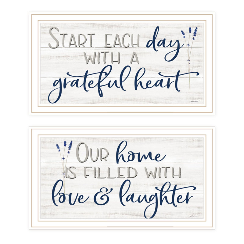 "Grateful Heart" par Trinie, art mural pour le salon, reproduction d'art mural pour la maison, Blanc
