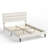 Yeleini Modern Horizontal Panel Upholstered Low Profile  Full Size Platform Bed  with Tufted Headboard-852734835-852734838