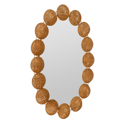 Bamboo / Rattan Oval Mirror