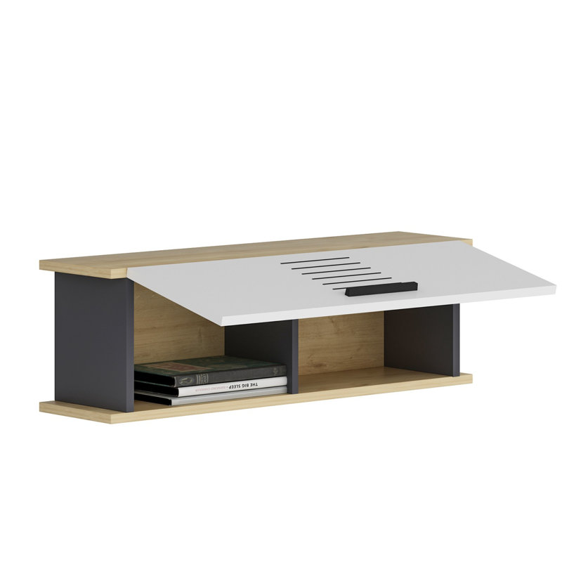 Inikki Accent Shelf, Sapphire Oak/White