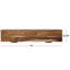 Banc rectangulaire en bois avec base surélevée