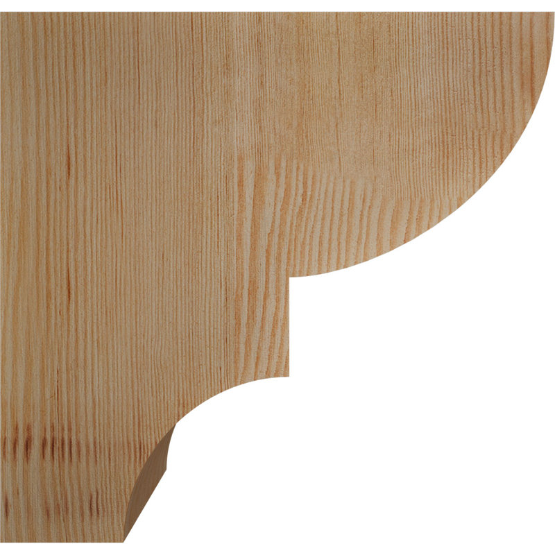 Queue de chevron lisse Ridgewood, Sapin de Douglas, H 12 po x l 3 1/2 po x L 12 po