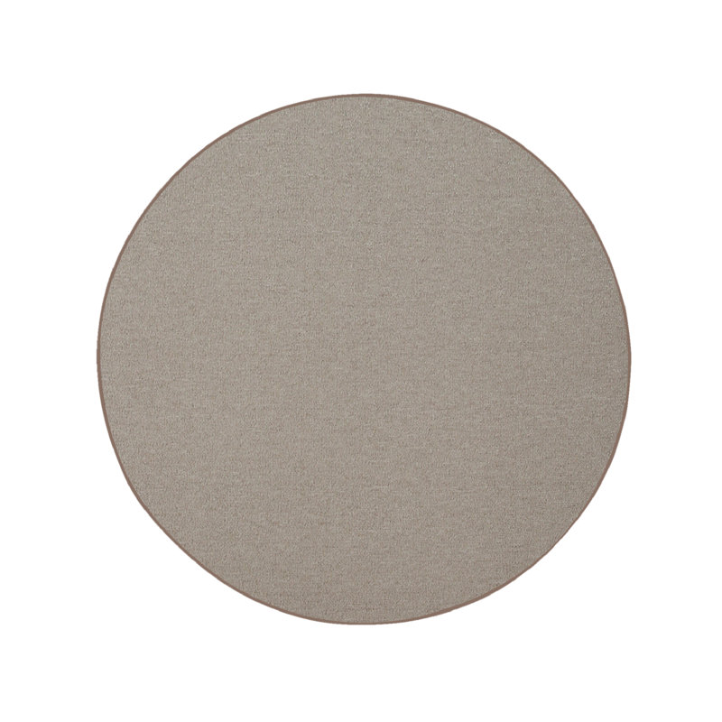 Tapis de couleur unie pour l'intérieur et l'extérieur commercial Furnish my Place, Rond 4 pi