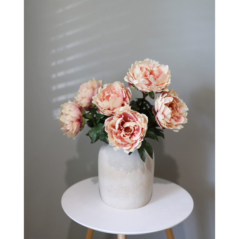 Real Touch Peach Mauve Peony 20.5", Peach