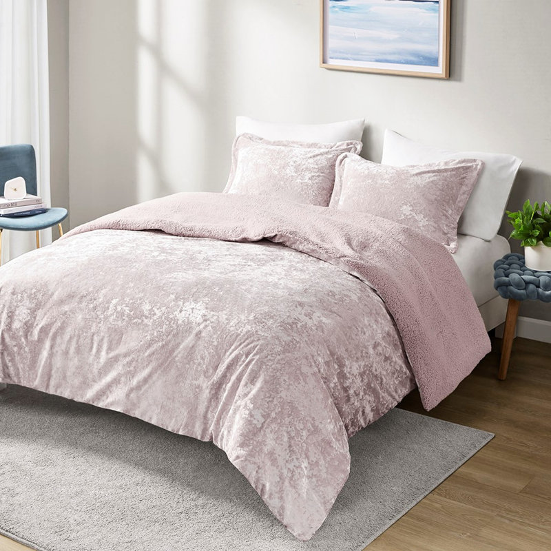 100% Twin/twin Xl Comforter - Crushed Velvet & Cozy Soft And Warm Back