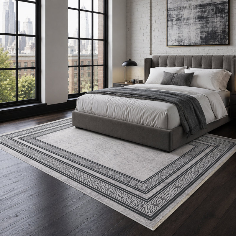 Oriental Cotton and Chenille Flatweave Area Rug, 100 x 200 cm
