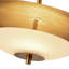 Suspension Prescott de 40,6 cm (16 po) en laiton vintage à intensité variable avec verre opale mat.-134255625