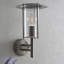 Runkle Polished Stainless Steel 33.5cm H Outdoor Wall Lantern-11183620