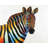Colorful Zebra Profile Placemat - Blue Braided Polyester Decor