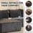 Boneless 134”Sectional Cloud Boneless Sofa Cloud Couch for Living Room, U Shaped Comfy Cordury Couch with Double Lounge Chair, Modern Deep Seat Minimalism Sofa for Home Furniture, No Assembly Required-1675245303