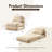 Rita Boneless No Assembly Required Flip Chair, Fold-out Single Sofa Bed, Lazy Sleeper Chair For Apartments, Dorms, Living Room, Bedroom Or Study-114246823