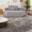 Chaises d'appoint douillettes douillettes, style moderne en tissu gris pour des espaces de vie compacts