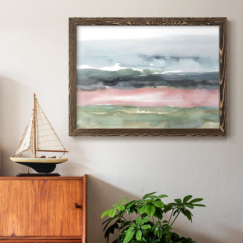 «Blush Salt Bed II», reproduction sur toile, H 18 po x l 26 po x P 1,5 po, Noyer