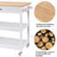 Iftach Wood Kitchen Cart