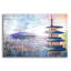 «Japon au coucher du soleil» par Marc Todd, art mural en verre acrylique-1882290974