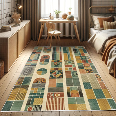 Rectangle 152 cm x 76 cm Area Rug