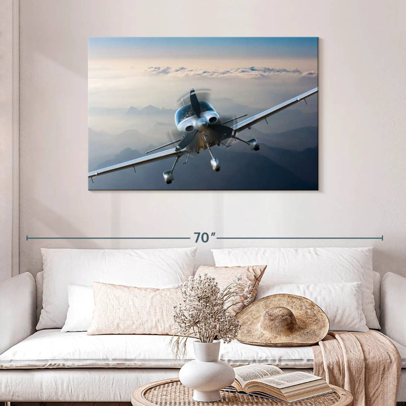 Mehar Private Propeller Plane, 30" H x 45" W
