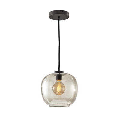 Luminaire suspendu à globe unique à 1 lumière