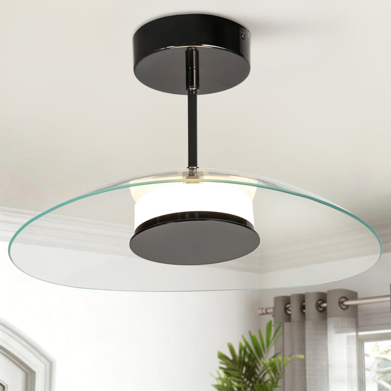 Tinslie Glass LED Semi Flush Mount