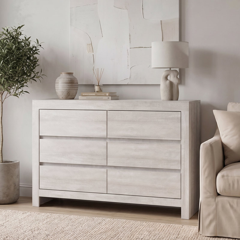 Cubbot 6 Drawer Chest of Drawers, Dusty Grey Oak