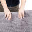Chaise ergonomique High Velours en mousse viscoélastique gris avec aspect tendance