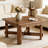 31.5" Solid Wood Square Coffee Table