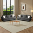 91" Lawson Sofa With Extra Deep Seats, 3-seat Sofa Couch For Living Room, Mid-century Modern(set Of 2)