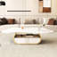 Table basse moderne avec tablette ouverte et plateau en pierre frittée Modern