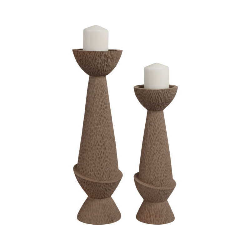 Set Of 2 16/20" Herstal Candle Holders