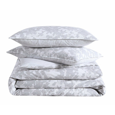 Kenneth Cole Merrion Organic Cotton Grey Duvet Cover Set