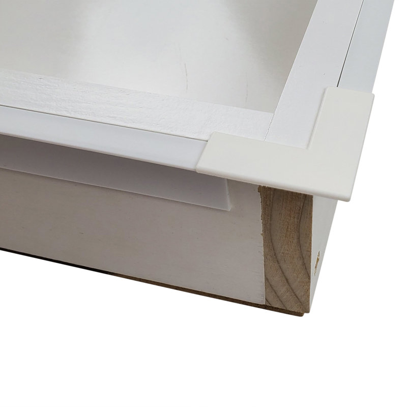 Armoire à pharmacie 1 porte Calista Beadboard, Émail blanc, H 24 po x l 14 po x P 3,5 po