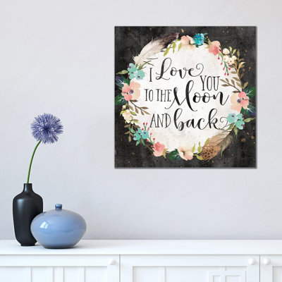 «I Love You to the Moon and Back» par Eden Printables - impression d'art textuel